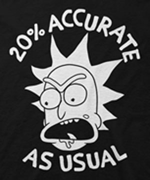 20% Accurate Rick and Morty T-Shirts - Click Image to Close