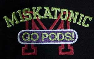 Miskatonic University Go Pods Polo Shirt 100% cotton.