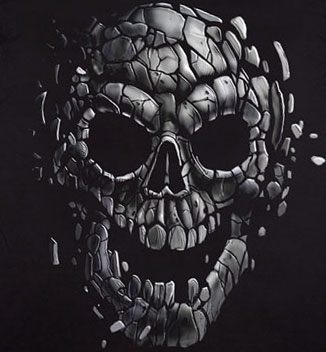 Skull Pieces Shirt - Click Image to Close