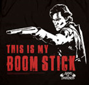 Army of Darkness Shirt Black Boomstick Shirt - Click Image to Close