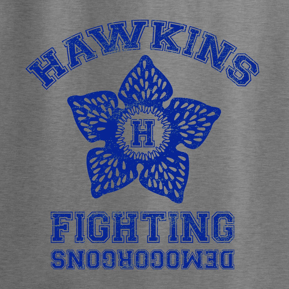 Hawkins Fighting Demogorgons - Click Image to Close