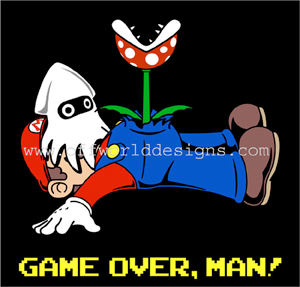 Game Over Man T-Shirt - Click Image to Close