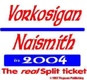 Vorkosigan/Naismith '04 T-Shirt 100% cotton.