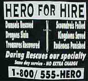 Hero For Hire Shirt - Click Image to Close