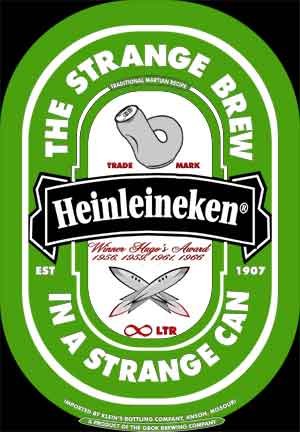 Heinleineken - Strange Brew in a Strange Can T-Shirt 100% Cot - Click Image to Close