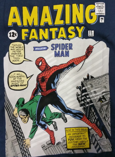 Amazing Fantasy #15 Cover T-Shirt - Click Image to Close