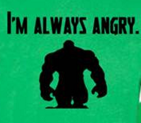 I'm Always Angry Hulk T-Shirt - Click Image to Close