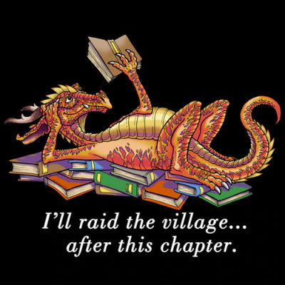 Another Chapter Dragon Reading T-Shirt