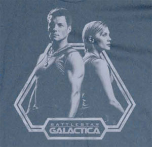 Battlestar Galactica Apollo/Starbuck Shirt - Click Image to Close