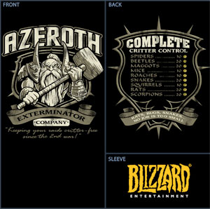 Azeroth Exterminators World of Warcraft T-Shirt - Click Image to Close