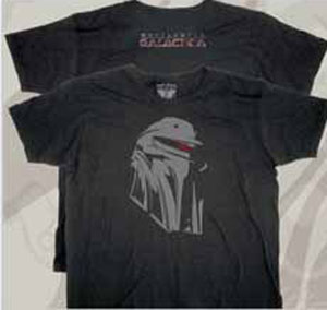 Battlestar Galactica Cylon Head T-shirt - Click Image to Close