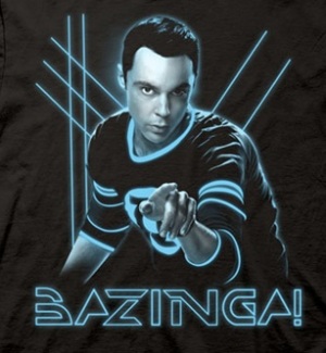 Sheldon Bazinga Glow Shirt