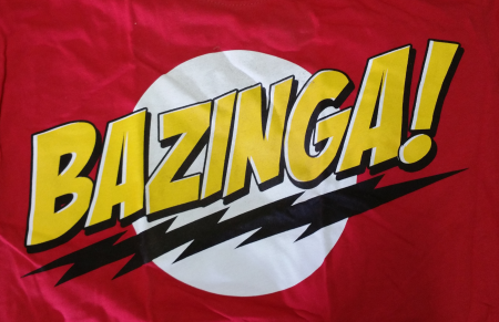 Bazinga Lightning Bolt Big Bang Theory T-Shirt