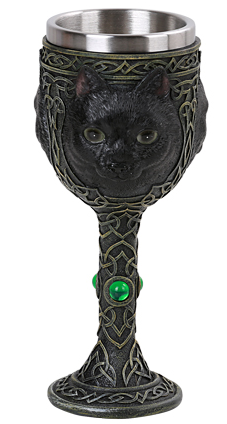 Black Cat Goblet - Click Image to Close