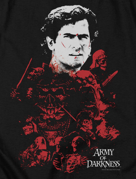 Army of Darkness Ash Bloody Collage T-Shirt - Click Image to Close