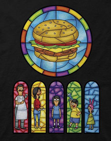 Bob's Burgers - Stained Glass T-Shirt - Click Image to Close