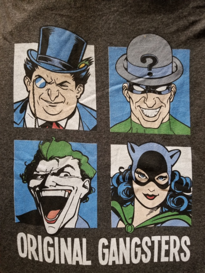 Original Gangsters (Boxed Batman Villains) T-Shirt - Click Image to Close