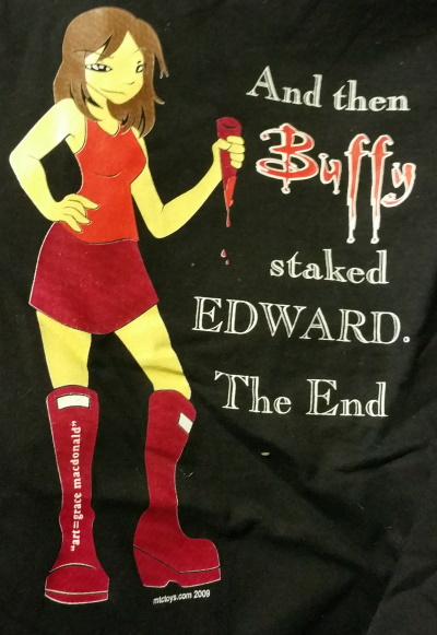 Buffy Staked Edward BabyDoll Shirt