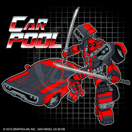 Carpool (Deadpool Parody) T-Shirt - Click Image to Close