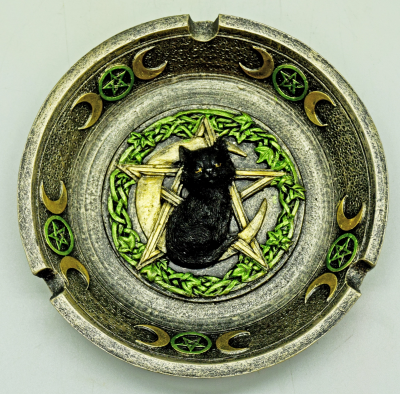 Cat Pentagram Ashtray/Bowl - Click Image to Close