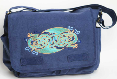 Celtic Knotwork Dragons Messenger Bag