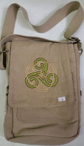 Celtic Knot Tech Bag Tan