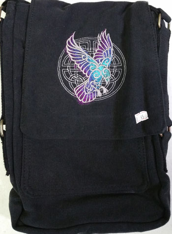 Celtic Raven Tech Bag - Click Image to Close