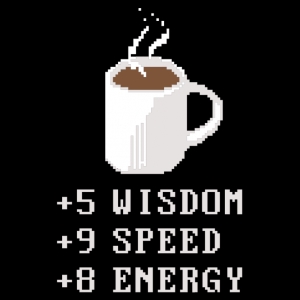 Coffee Plus Stats T-Shirt - Click Image to Close