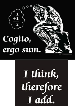 Cogito Ergo Sum Shirt - Click Image to Close