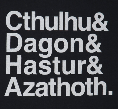 Cthulhu & Dagon & Hastur & Azathoth T-Shirt - Click Image to Close