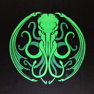 Cthulhu Weave T-Shirt - Click Image to Close