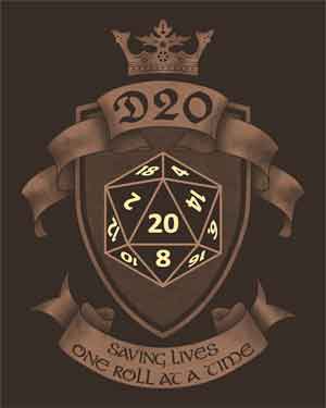 D20 Saving Lives One Roll at a Time Shirt