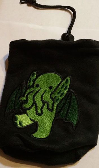 (image for) Cutethulhu Dice Bag Black