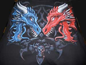 Dragon Faceoff T-Shirt - Click Image to Close