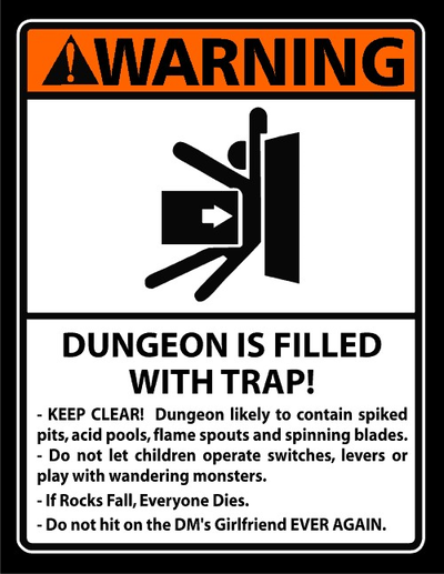 Dungeon Trap T-Shirt - Click Image to Close