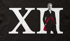 Twelth Dr Roman Numeral T-Shirt - Click Image to Close