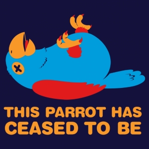 Dead Parrot T-Shirt - Click Image to Close