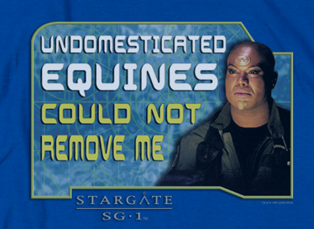 Teal'c Dedicated SG1 T-Shirt - Click Image to Close