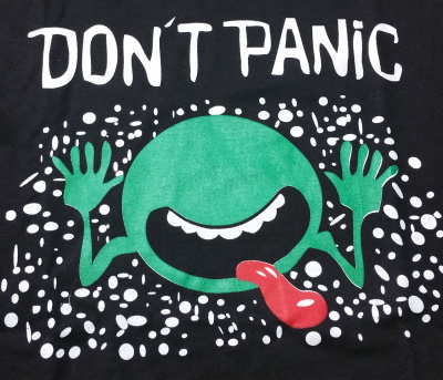 Don't Panic T-Shirt - Click Image to Close