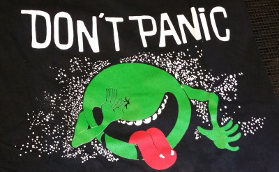 Don't Panic Shirt - Click Image to Close