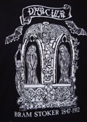 Dracula Gravestone Shirt - Click Image to Close