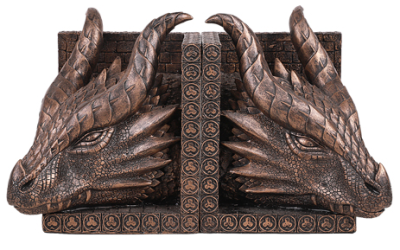 Dragon Heads BookEnds - Click Image to Close