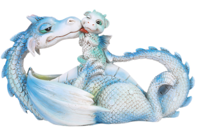 Dragon with Baby Figure - Click Image to Close