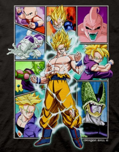 Dragonball Z Character Squares T-Shirt