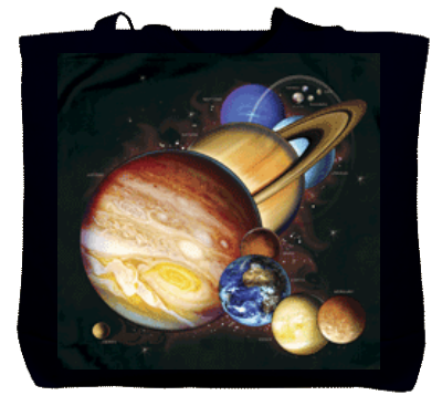 Planets & Dwarf Planets Tote Bag - Click Image to Close