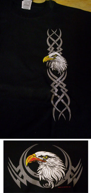 Tribal Eagle Shirt - Click Image to Close