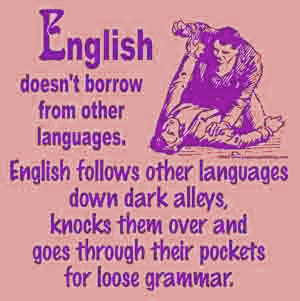 English Doesn't Borrow from Other Languages Baby Doll - Click Image to Close