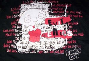 Stewie Griffin Evil Genius Babydoll Shirt