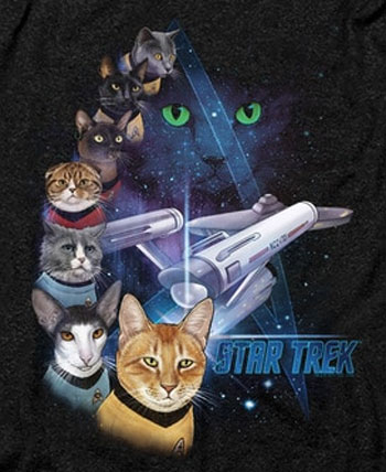 Feline Galaxy T-Shirt - Click Image to Close