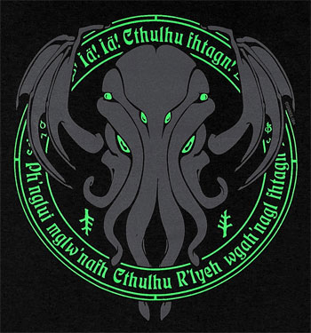 Cthulhu Fhtagn! T-Shirt - Click Image to Close